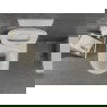 Mexen Лена мивка wc Rimless с капак самозатворен, дюропласт, бяла/златна линия - 30224007