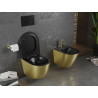 Mexen Lena WC чиния Rimless с тънка бавно падаща седалка, дуропласт, черен