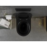 Mexen Lena WC чиния Rimless с тънка бавно падаща седалка, дуропласт, черен
