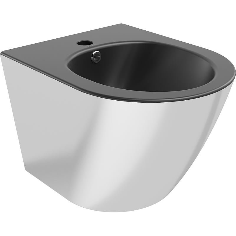 Mexen Lena висящо биде, черен мат/сребърен - 35224874