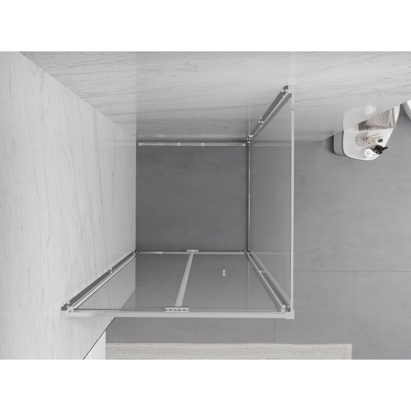 Mexen Exo сгъваема душ кабина 120 x 120 см, прозрачна, хром - 816-120-120-01-00