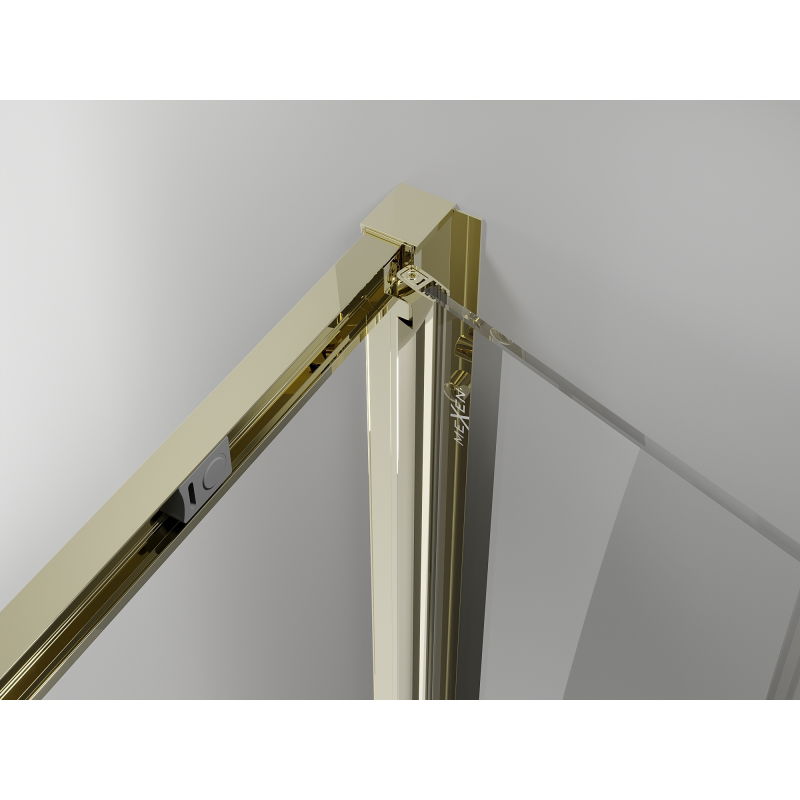 Mexen Exo Сгъваема душ кабина 75 x 110 см, прозрачна, златна - 816-075-110-50-00