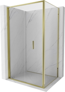 Mexen Exo-F сгъваема душ кабина 75 x 120 см, прозрачна, златна - 816-075-120-50-00