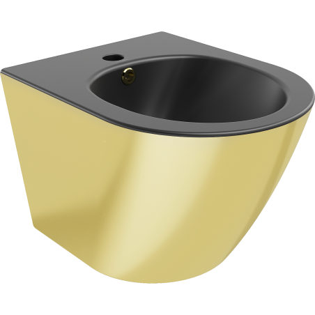 Mexen Lena висящо биде, черно мат/злато - 35224876