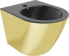 Mexen Lena висящо биде, черно мат/злато - 35224876