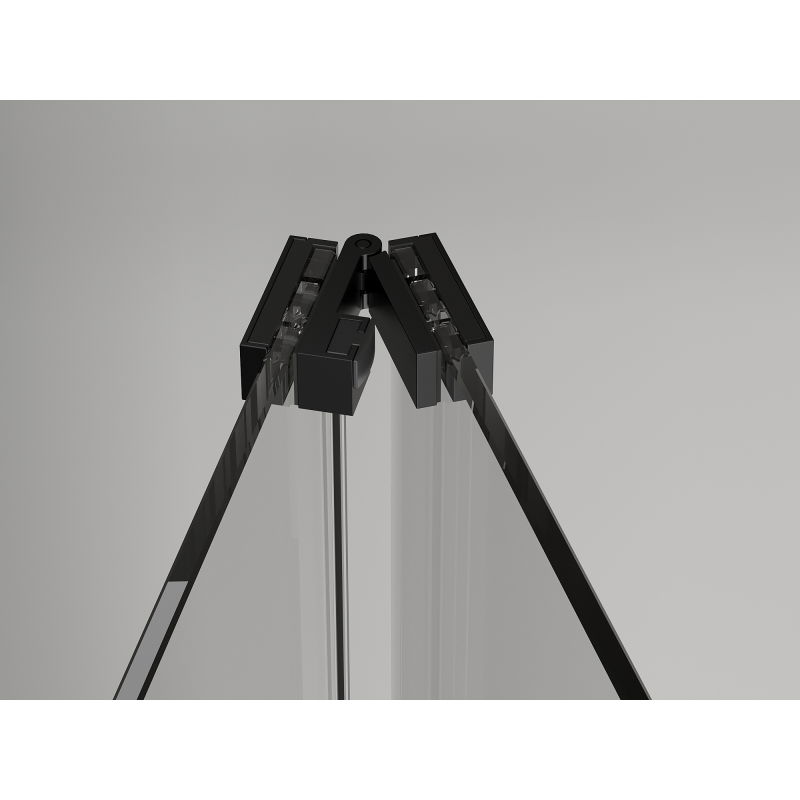 Mexen Exo сгъваем душ кабина 85 x 110 см, прозрачна, черна - 816-085-110-70-00