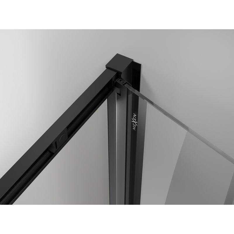 Mexen Exo сгъваема душ кабина 110 x 95 см, прозрачна, черна - 816-110-095-70-00