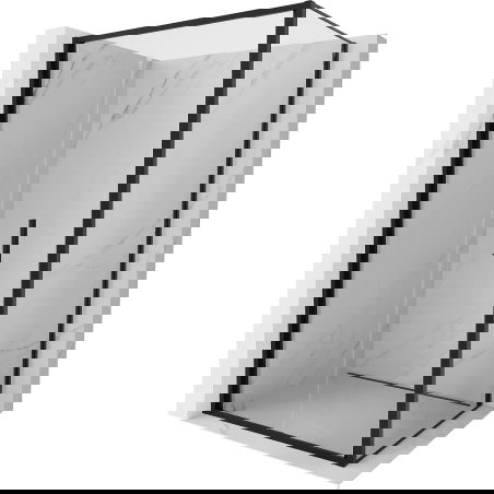 Mexen Exo сгъваема душ кабина 110 x 100 см, прозрачна, черна - 816-110-100-70-00