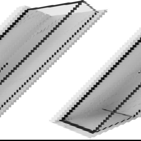 Mexen Exo сгъваема душ кабина 120 x 120 см, прозрачна, черна - 816-120-120-70-00