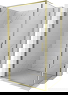 Mexen Exo разтворяема душ кабина 70 x 110 см, прозрачна, златна - 817-070-110-50-00