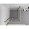 Mexen Exo-R люлееща се душ кабина 110 x 110 см, прозрачна, златна - 819-110-110-50-00