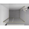 Mexen Exo-R отваряща душ кабина 115 x 110 см, прозрачна, златна - 819-115-110-50-00