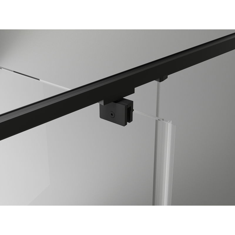 Mexen Exo отваряема душ кабина 150 x 120 см, прозрачна, черна - 819-150-120-70-00