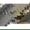 Mexen X-Wall-R вградена рафт с ограда и рафт 30 x 30 см, златен - 1950303010S