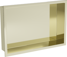Mexen X-Wall-R вдълбочена рафт с яка 45 x 30 см, златен - 1950453010