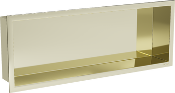Mexen X-Wall-R стелаж за вграждане с рамка 60 x 20 см, златист - 1950602010