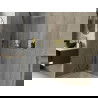 Mexen X-Wall-R стелаж за вграждане с рамка 60 x 20 см, златист - 1950602010
