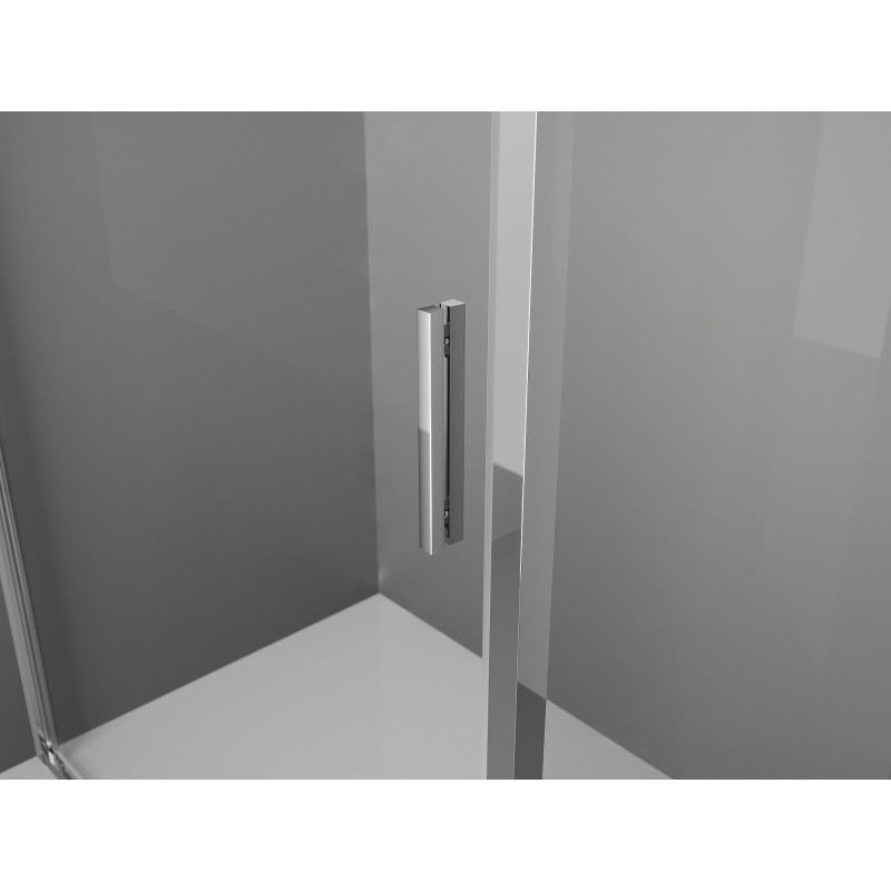 Mexen Exo-S разтегателна душ кабина 200 x 100 см, прозрачна, хром - 8151-200-100-01-00