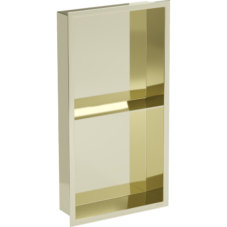 Mexen X-Wall-R вградена стелажна рафта с кант и рафт 60 x 30 см, златна - 1950603010S