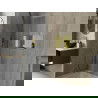 Mexen X-Wall-R вградена стелажна рафта с кант и рафт 60 x 30 см, златна - 1950603010S