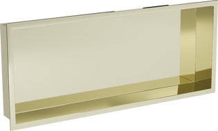 Mexen X-Wall-R вътрешна полка с яка 75 x 30 см, златна - 1950753010