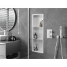 Mexen X-Wall-R вдлъбната лавица с яка и рафт 90 x 30 см, бяла - 1920903010S