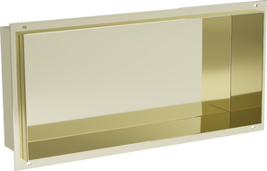 Mexen X-Wall-NR стелаж за вграждане без ръб 45 x 20 см, златен - 1951452010