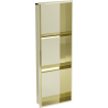 Mexen X-Wall-NR вградена рафтове без корона 90 x 30 см, златна - 1951903010S