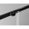 Mexen Exo плъзгаща се душ кабина 110 x 110 см, прозрачна, черна - 8151-110-110-70-00