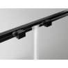 Mexen Exo плъзгаща се душ кабина 150 x 110 см, прозрачна, черна - 8151-150-110-70-00