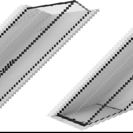 Mexen Exo плъзгаща се душкабина 120 x 120 см, прозрачна, черна - 8151-120-120-70-00