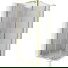 Mexen Exo отваряема душ кабина 110 x 110 см, прозрачна, златна - 8182-110-110-50-00