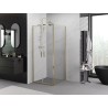 Mexen Exo-BR Duo сгъваема душ кабина 110 x 110 см, прозрачна, златиста - 8182-110-110-50-00