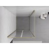 Mexen Exo-BR Duo сгъваема душ кабина 110 x 110 см, прозрачна, златиста - 8182-110-110-50-00
