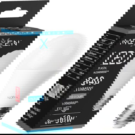 Mexen Nova LED крушка E27, A60, 8W, Студена - 6500K, 840 lm - L100-E27-0865-01