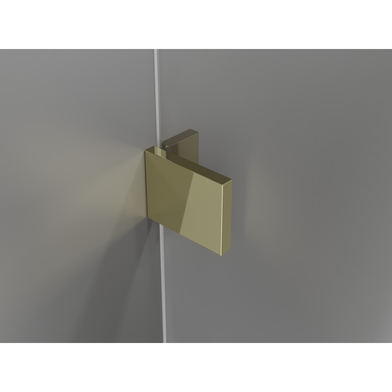 Mexen Lunar Двойни душ врати, отваряеми 170 см, прозрачни, златни - 834D-170-000-50-00