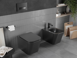 Mexen Teo WC седалка Rimless, черен мат - 3385XX85