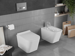 Mexen Teo чаша wc Rimless с бавен механизъм за спадане, тънка, от дуропласт, бяла гланц - 30850700