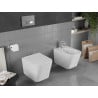 Mexen Teo Rimless WC чиния с падаща тънка седалка, дуропласт, бял гланц - 30850600