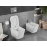 Mexen Teo Rimless WC чиния с падаща тънка седалка, дуропласт, бял гланц - 30850600