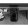 Mexen Teo мивка WC Rimless с капак с бавно падане, тънка, дюропласт, черен мат - 30850685