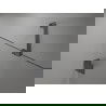 Mexen Lunar Двойка душ врати на панти 140 см, прозрачни, четка gun gray - 834D-140-000-66-00