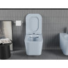 Mexen Teo wc чиния Rimless с бавно падаща тънка седалка, дуропласт, сив-син мат