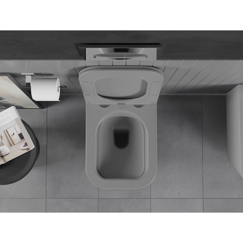 Mexen Teo wc чиния Rimless с тънка седалка със забавено падане, дуропласт,