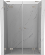 Mexen Lunar Двойна врата за душова кабина 160 см, прозрачна, матов никел - 834D-160-000-97-00