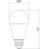 Mexen Nova LED крушка E27, A60, 10W, Топла - 3000K, 1055 lm - L100-E27-1030-01