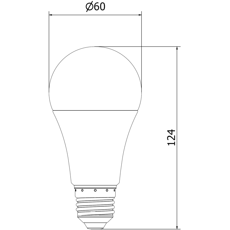 Mexen Nova LED крушка E27, A60, 15W, Студена - 6500K, 1575 lm - L100-E27-1565-01