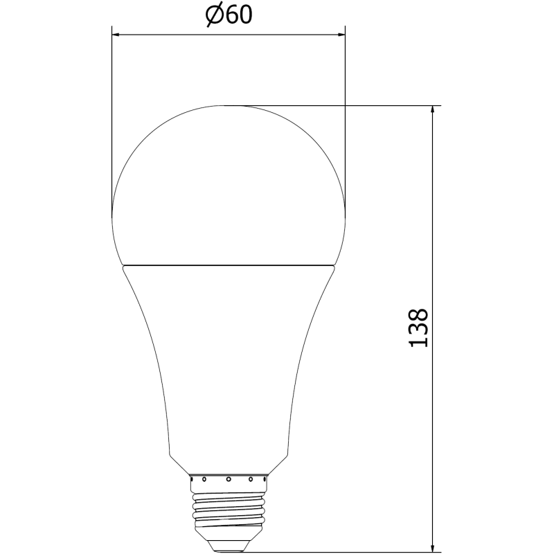 Mexen Nova LED крушка E27, A70, 20W, Топла - 3000K, 2100 lm - L100-E27-2030-01
