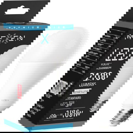 Mexen Nova LED крушка E27, A70, 20W, Неутрална - 4000K, 2100 lm - L100-E27-2040-01