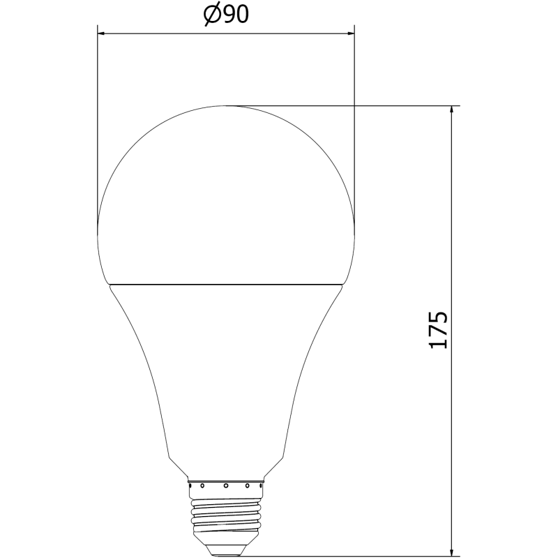 Mexen Nova LED крушка E27, A95, 25W, Неутрална - 4000K, 2625 lm - L100-E27-2540-01